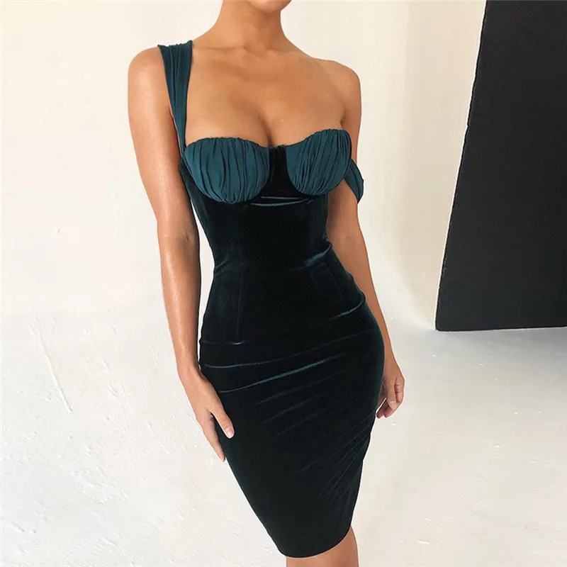 

New Pregnant Vestidos Verano Summer Sexy Bodycon Bandage Dress Elegant Fashion One Shoulder Midi Celebrity Party Dresses#295213