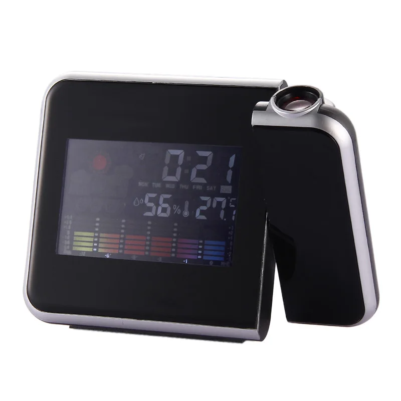 

Digital Weather Station LCD LED Projector Alarm Clock Home Meter Wireless Thermometer Hygrometer Calendar FULI