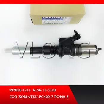 New Compatible with Common Rail Injector Assembly 6156-11-3100 for Komatsu SA6D125E Engine