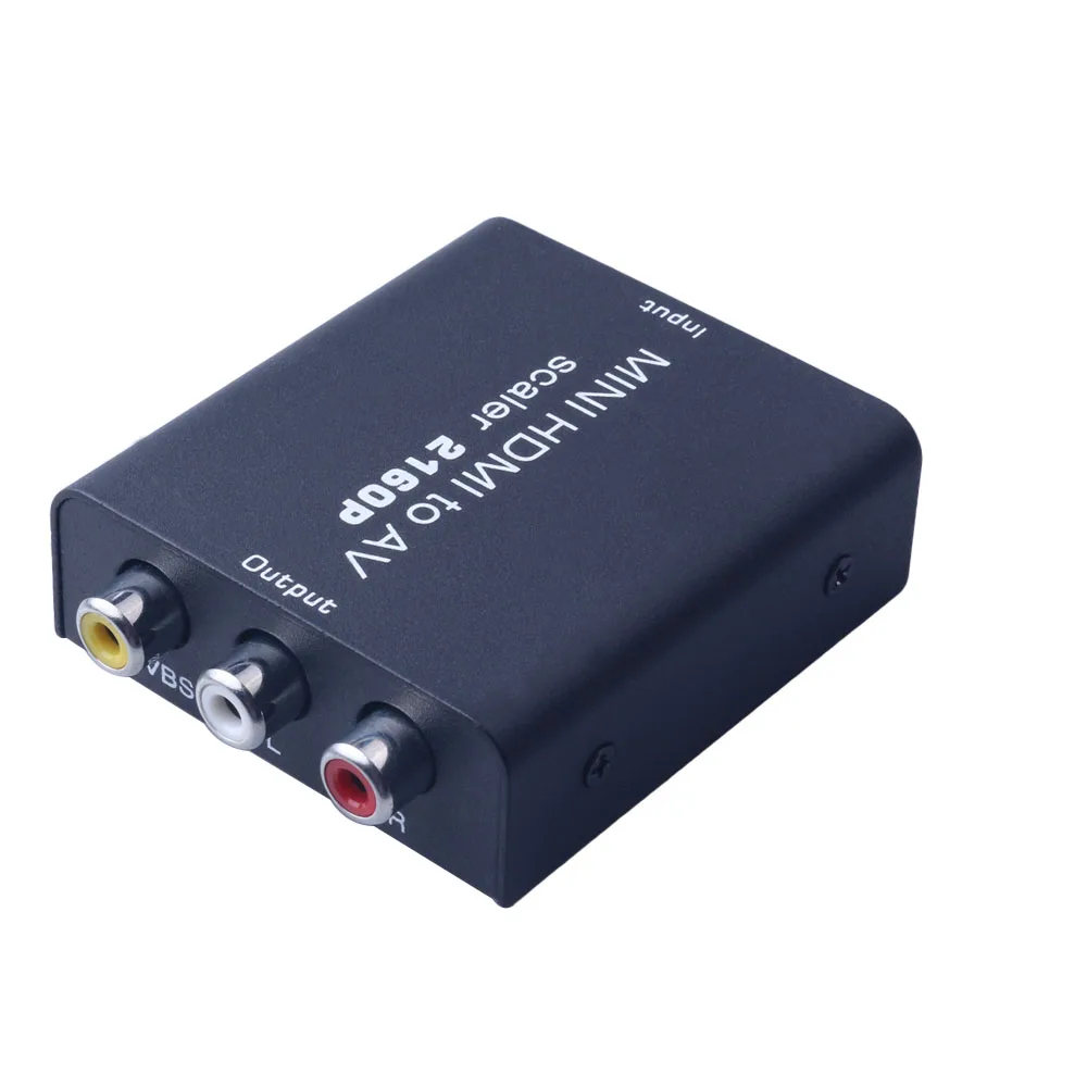 Преобразователь компонентов HDMI в RCA AV CVBS скалер 1080P адаптер Кабельная коробка для