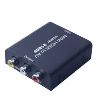Преобразователь компонентов HDMI в RCA AV CVBS скалер 1080P адаптер