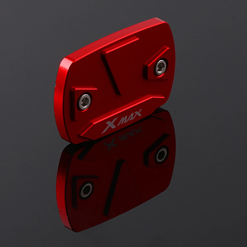 

Motorcycle Accessories Aluminum Alloy Motorbike Brake Fluid Reservoir Tank Cap Cover For YAMAHA XMAX 300 2017 2018 Black Red