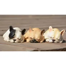 Супер прекрасный спальный смолы Французский бульдог фигурка игрушка, искусственные поделки модель игрушки, большой подарок вентилятор бык собака, Собачка Щенок эмуляция