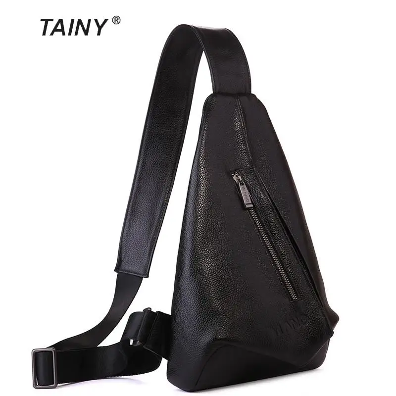 

Tainy 2017 Versatile Casual Genuine Leather Men Chest Bags TTM6