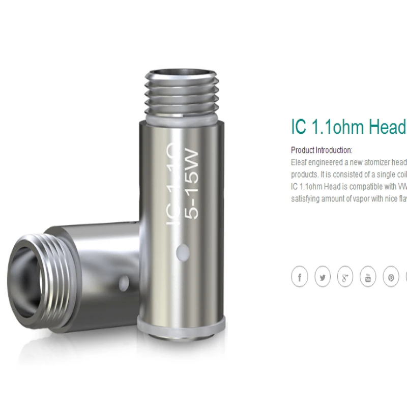 original Eleaf icare ic coil IC 1.1ohm Head Stock Compatible with iCare/iCare Mini e cigarette eleaf factory free shipping | Электроника