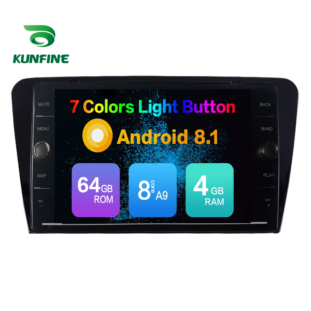 Восьмиядерный 1280*720 Android 8 1 автомобильный DVD GPS навигационный плеер Deckless стерео для