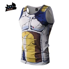 AC& DBZ2018 аниме Жемчуг дракона Супер 3D печать Косплей Костюм Вегета без рукавов майка мужская мода повседневная майка Топы