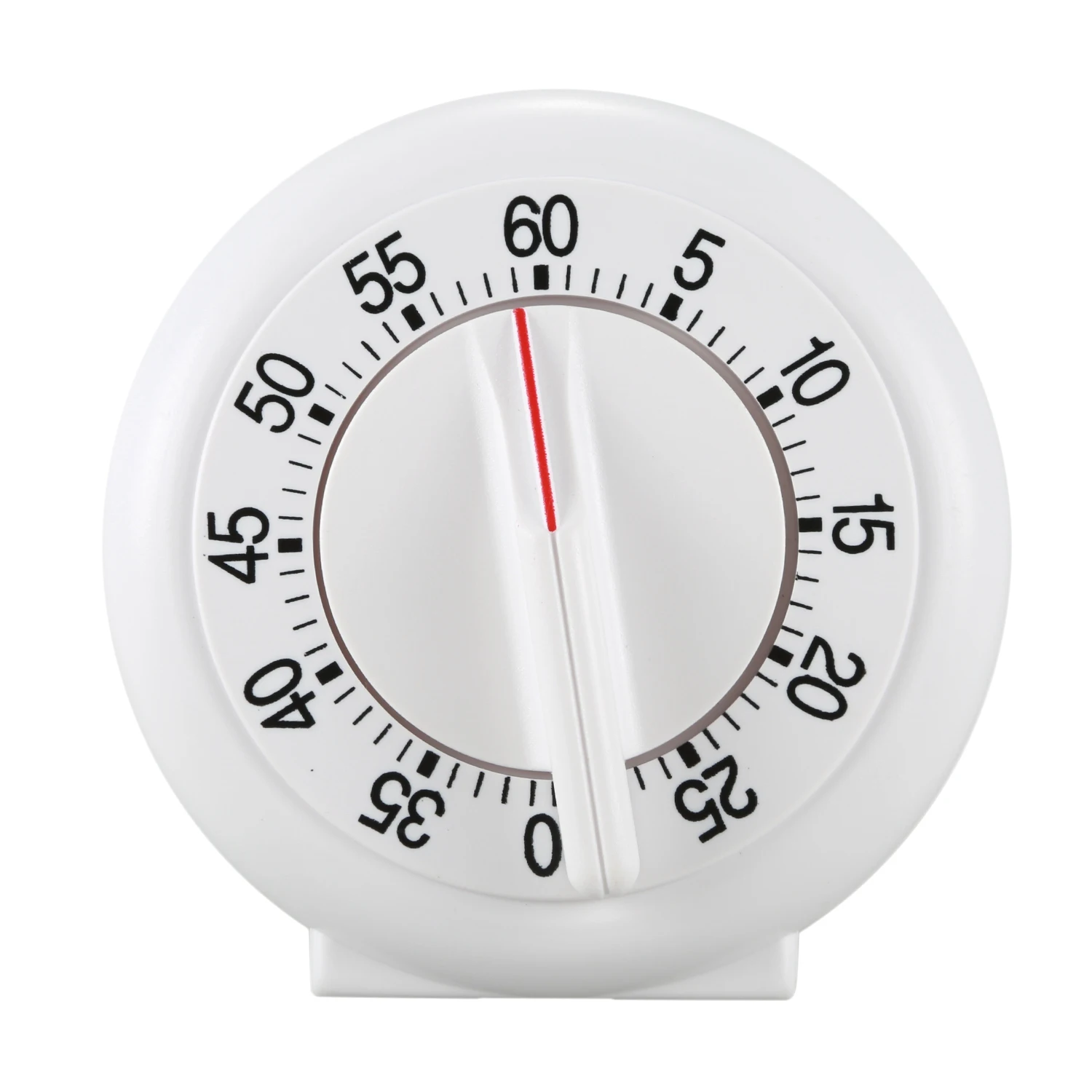 60 Minute Mechanical Wind-Up Timer- White - Цвет: White