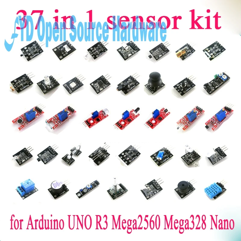 

Ultimate 37 in 1 Sensor Module Kit for & Raspberry Pi