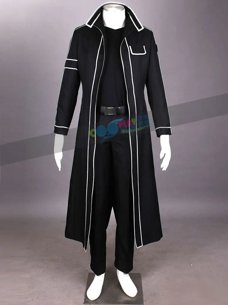

High Quality Sword Art Online Kirito Cosplay Costume Men's 9 sets