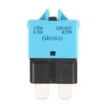 Vodool 28 В DC 5A сбрасываемый УВД Автоматические выключатели протектор автоматический выключатель 5A M ручной сброс выключателя стайлинга автомобилей