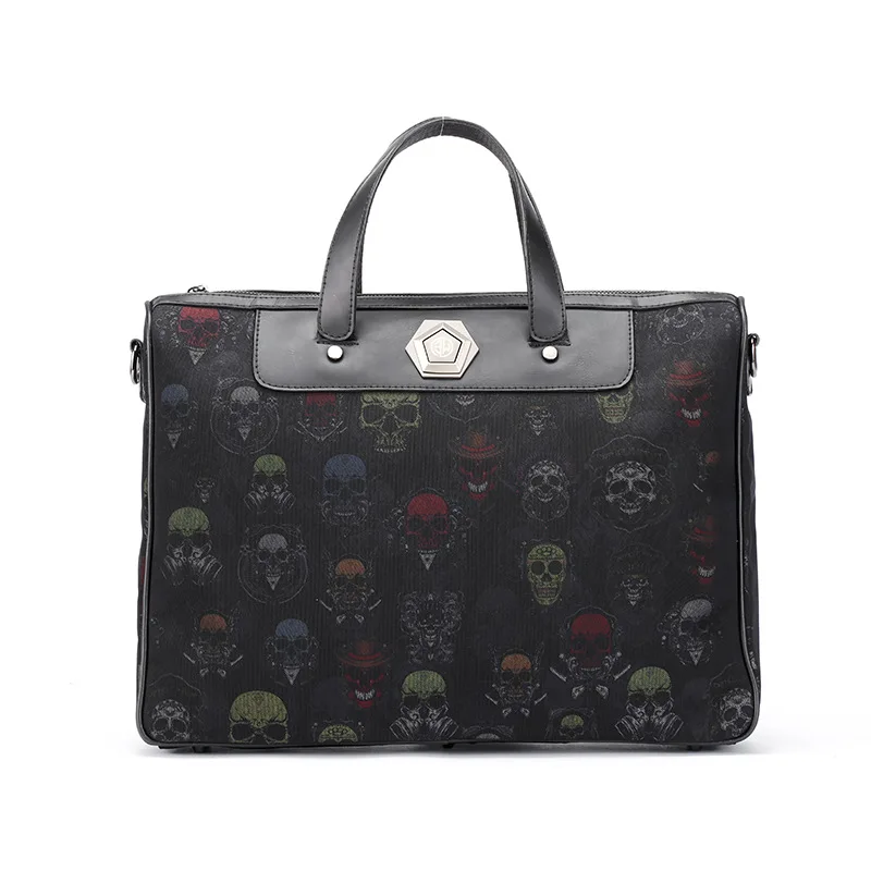 

2019 New Multifunction Business Messenger Bags Waterproof Shoulder Tote Weekend Travel Handbag High Quality Solid color Handbag