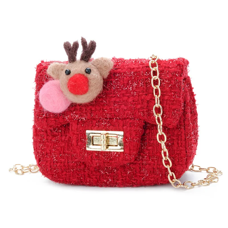 

Christmas Kids purses and handbags Appliques Girls Satchel Bag Baby Children Wallet Messenger Bag Baby Shoulder Chain Bags Gift
