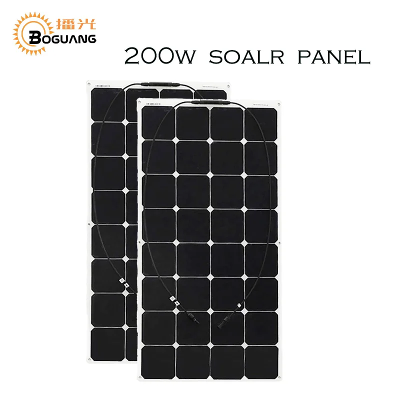 2 PCS 100W High-efficiency photovoltaic flexible s...