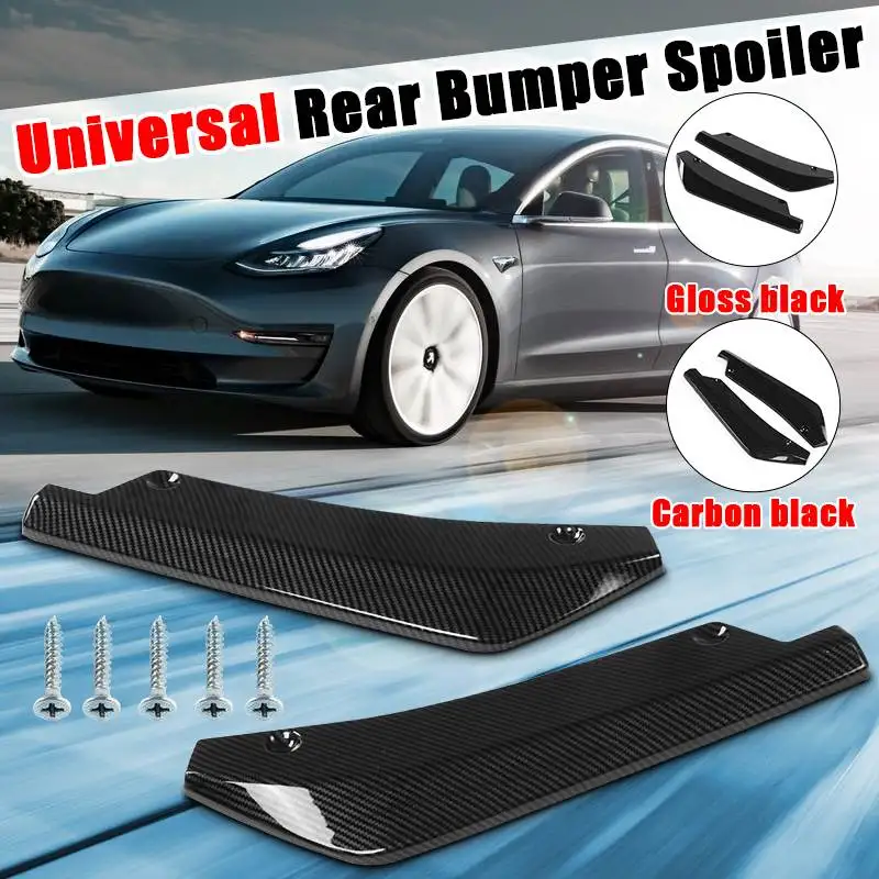 

A Pair Universal Car Rear Bumper Splitter Lip Diffuser Protector Guard Rear Spolier Lip Angle For Benz For Audi For Honda