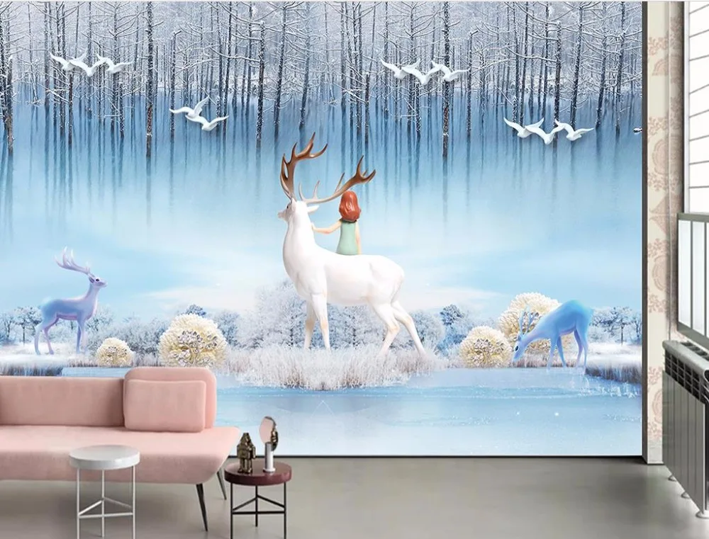 Фотообои на заказ с животными пейзажами фотообои для гостиной 3D обои красивые