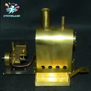 

Mini Pure Copper Steam Engine Model Toy Creative Gift Set with Boiler - G-1B