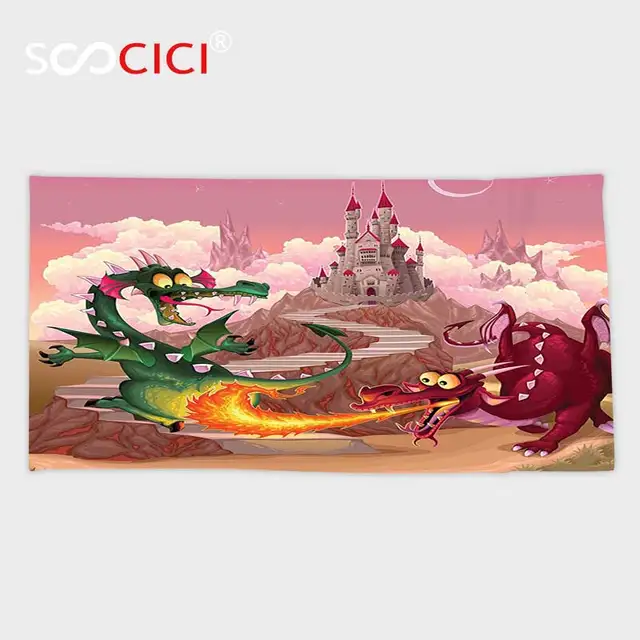 Custom Microfiber Ultra Soft Bath Hand Towel Fantasy House Decor Fabulous Herons And Tree In Living Water Fictional Mythical Towel Th Hand Towelmicrofiber Towel Soft Aliexpress