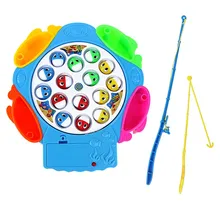 Рыбалка игрушка электрические музыка вращающийся Рыбалка игры Игрушечные лошадки для малыша детские забавные развивающие игрушки