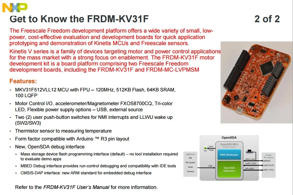 FRDM-KV31F INFO 2