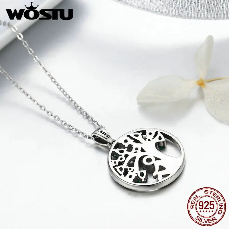 Ожерелье женское из серебра 925 пробы с подвеской в виде дерева|sterling silver|925 sterling