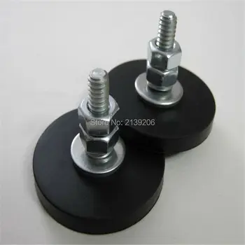 

4pcs 8kg Pulling force D43mm strong neodymium ndfeb magnet sucking disc rubber wrapped scratch-resistant magnetic fasteners