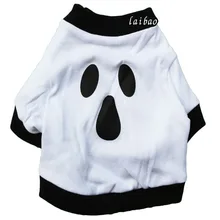 Одежда для питомцев, собачий в рождественском стиле из хлопка и шерсти, белый Хэллоуин призрак pet сострадание ; сезон весна-осень