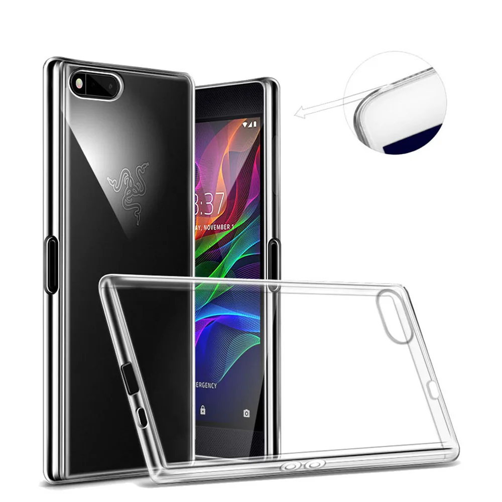 Ultra Slim Soft Silicone Clear Case For Razer Phone Transparent TPU