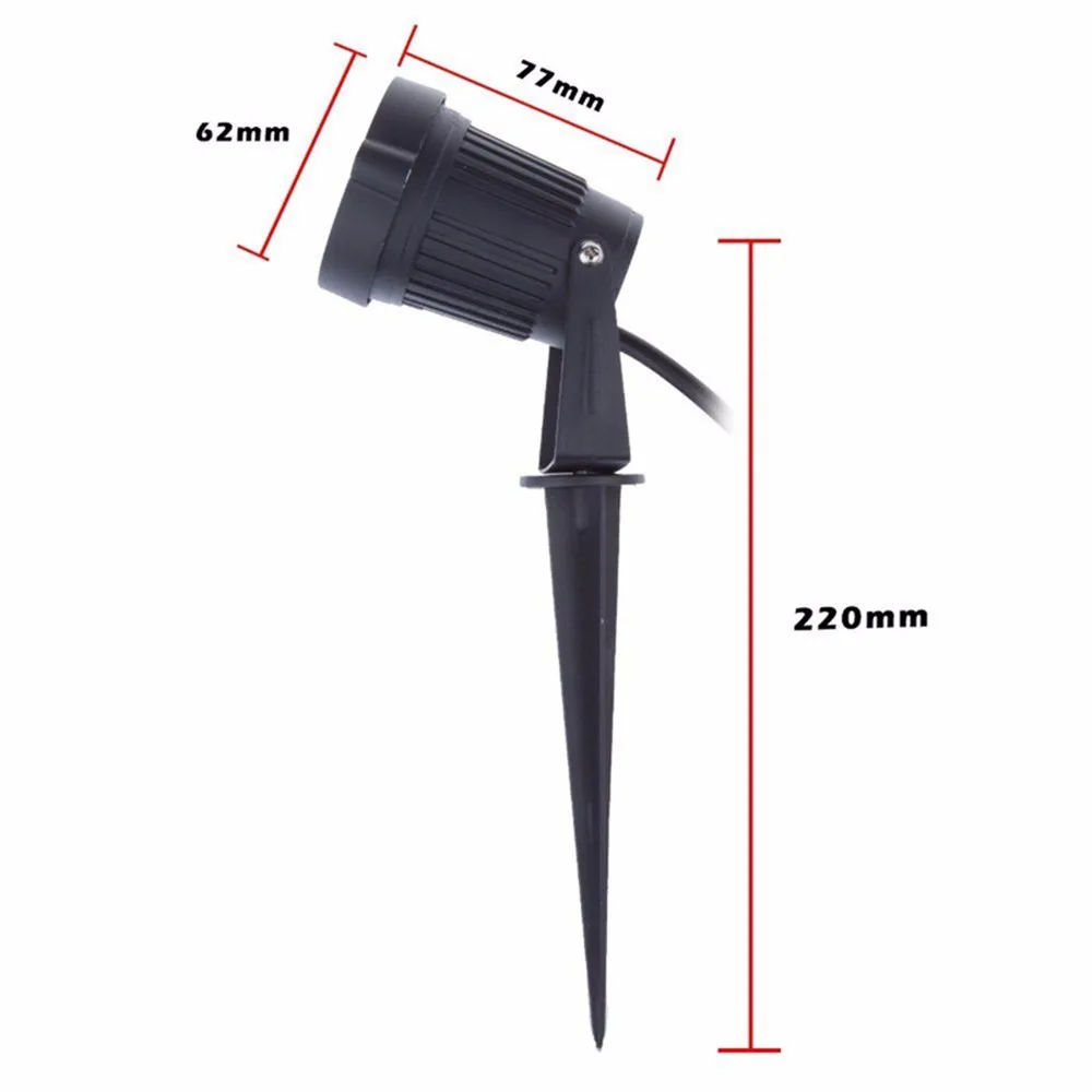 Luz do Jardim ao ar Dc12v 24 v Lâmpadas Led Gramado Luz Paisagem 9 w 110 v 220 v à Prova d' Água Livre Branco Morno Spike Caminho Luzes Led 7 High Quality led path