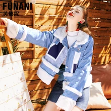 Свободная и плотная куртка, флисовая джинсовая куртка, женская зимняя теплая плюшевая хлопковая стеганая куртка