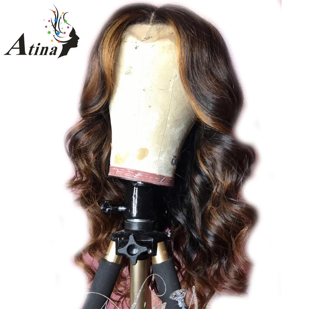 

Colored Wig Loose Wave 1B27 Honey Blonde Ombre Brazilian Remy 150% Density Preplucked Lace Front Human Hair Lace Closure Wigs