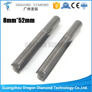 

5 pcs/lot 8*52MM 2 Straight Flutes Milling Cutter, CNC Cutting Tools, Carbide Engraving Bits, Cutters on Carving Machine