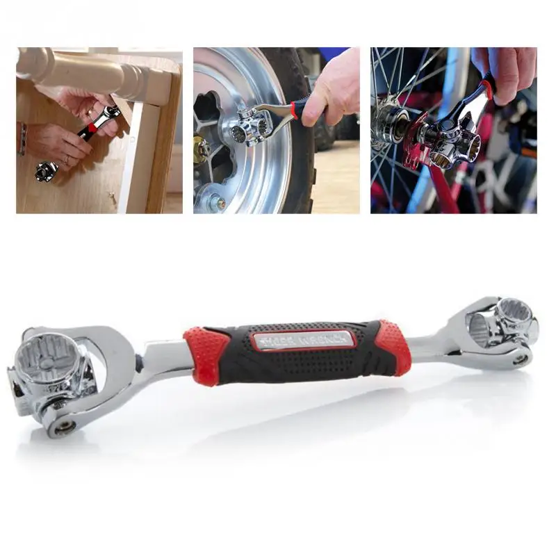 

48 in 1 Tiger Wrench Tools Socket Works with Spline Bolts Torx 360 Degree 6-Point Furniture Socket Car Repair Tools