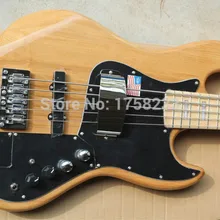 Высокое качество FDJB-5028 цвет твердый пепельный корпус Черная Пластина 5 струн кленовый гриф Электрический джаз бас