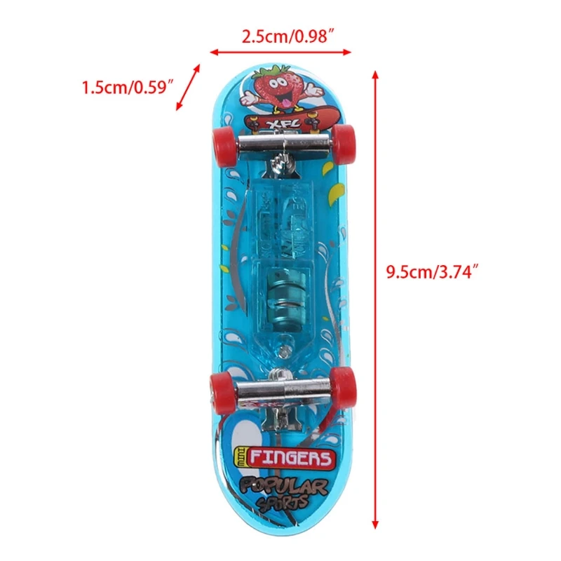 2 шт. светодиодный мини Скейтборд Доска для пальцев детские игрушки подарки Детские игрушки
