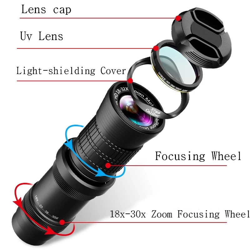 30x Zoom Telescope Phone Lens 4
