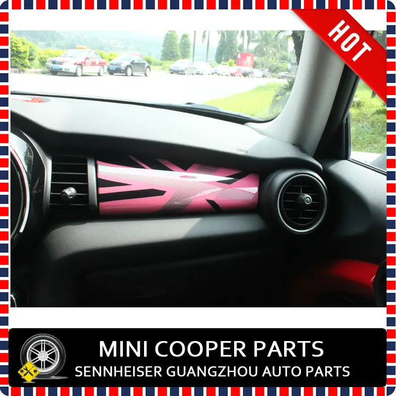 Новинка Мини cooper ABS пластик с УФ защитой LHD и приборная доска rhd Обложка розовый Юнион Джек Стиль для mini cooper F56(2 шт./компл