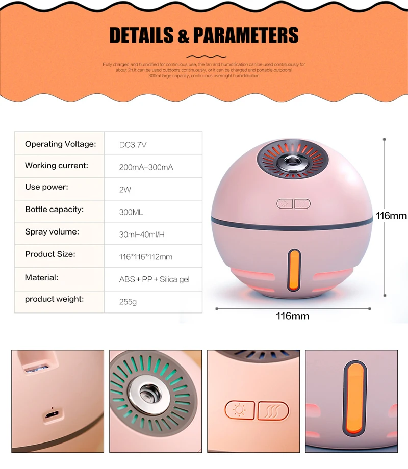 Aroma essential oil diffuser