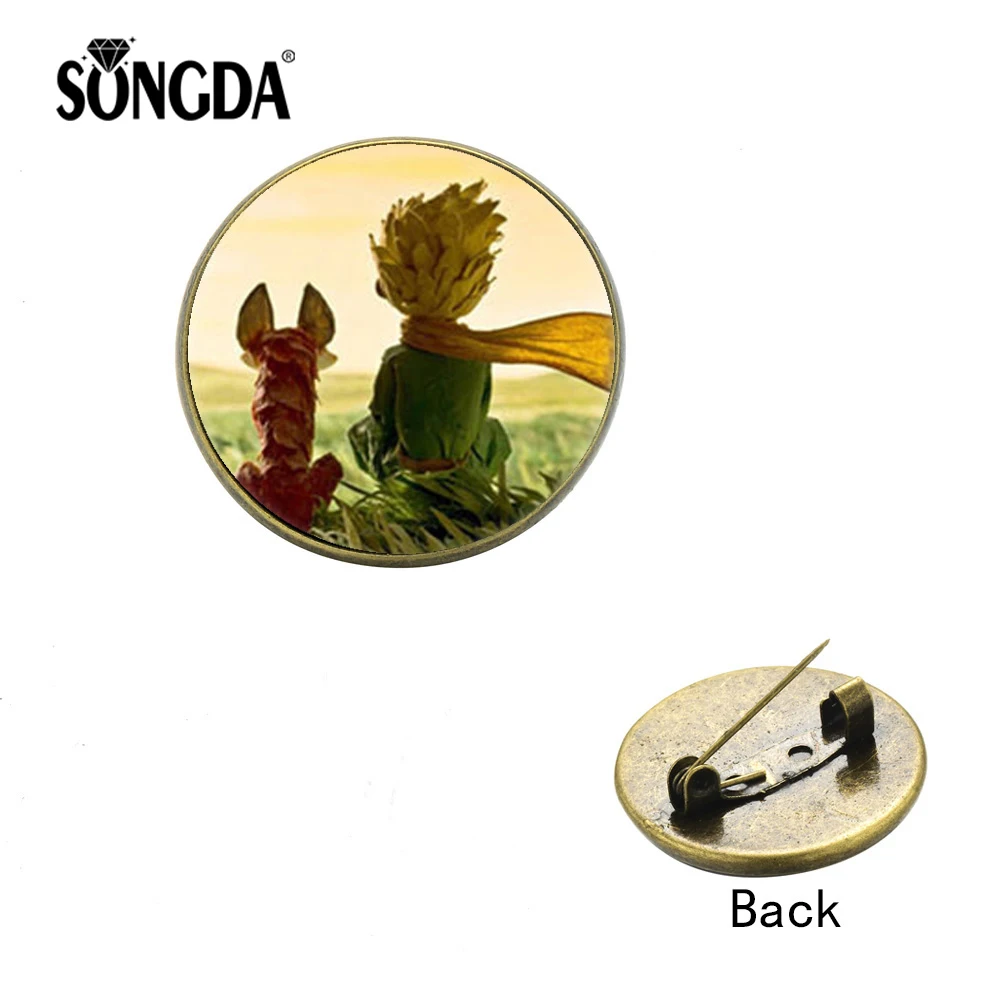 

SONGDA The Little Princes Fashion Brooch Pins Fairytale Book Cartoon Style Art Pictures High Quality Badge Clothing Accessories