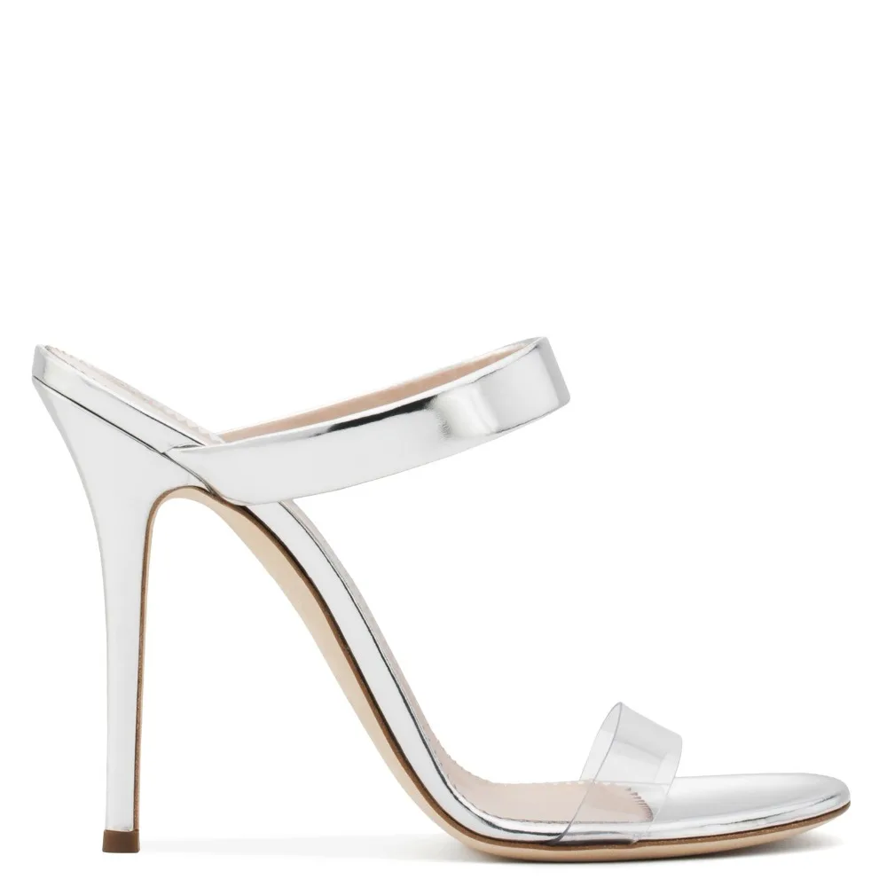 Alto Zapatos A Pie Del Transparente De Fiesta Dedo Verano Vestido Hecho Noche Mayor Mano Tacón Al Por Mujeres Abierto Stiletto Sandalias Pvc Las qYwaWUtv85
