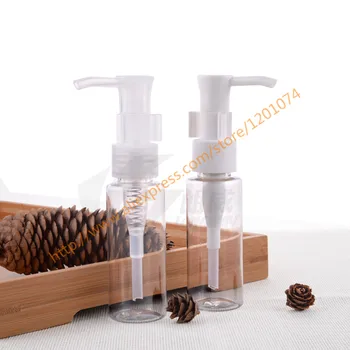 

40ml clear/transparent PET mini/samples bottle with plastic pump.lotion/hand wash/Shampoo/moisturizer/facial water PET bottle