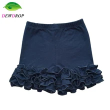 Хлопковые шорты с оборками для малышей футболки для девочек ясельного возраста, детские трикотажные шорты для маленьких девочек детская одежда весенне-летние шорты От 1 до 9 лет