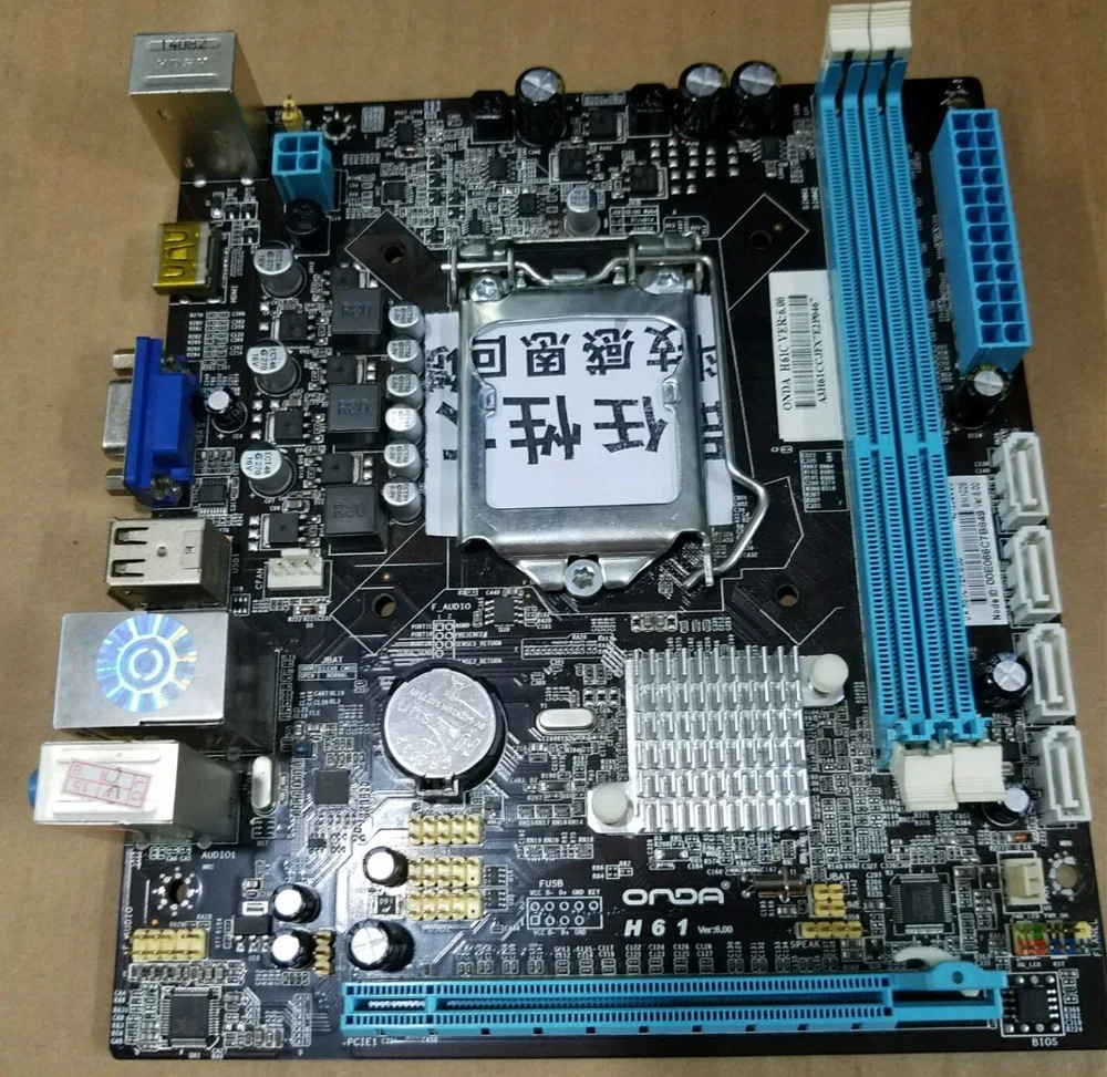 

Used original authentic computer motherboards for Onda h61c 17*19 1155pins support i3 i5 i7 processor