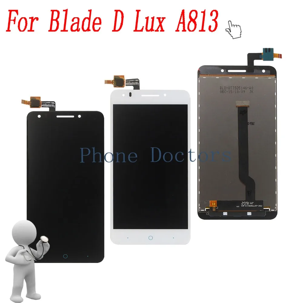 

5.5'' Full LCD DIsplay + Touch Screen Digitizer Assembly For ZTE Blade D Lux A813 ; New ;100% Tested