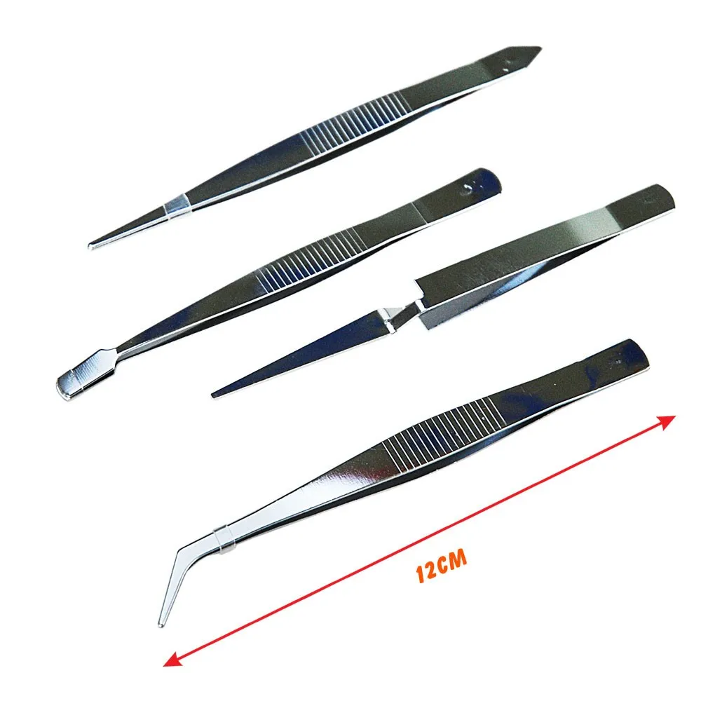SEDY-7pcs-set-Series-repair-tool-Anti-static-Black-Color-Stainless-steel-tweezers-Set (1)