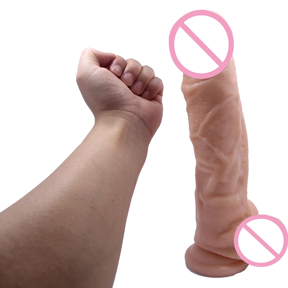  28cm 11 In Realistic Super Big Dildo Flexible Penis Dick With Strong Suction Cup Huge Dildos Female Dick,Big Penis Adult Sex Toy 