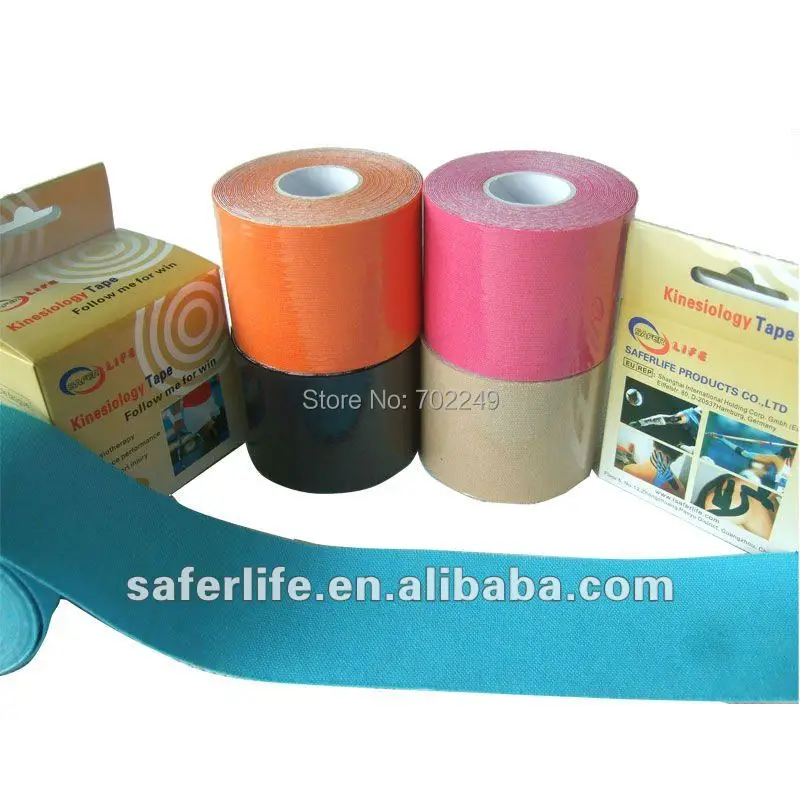 

Kinesiology Tape Athletic Kinesiology Multicolor Strong Bandage Size and Print Logo Available