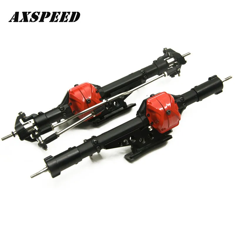 1Set 1/10 Axial Wraith Alloy Aluminum Axle Set Front + Rear RC Rock