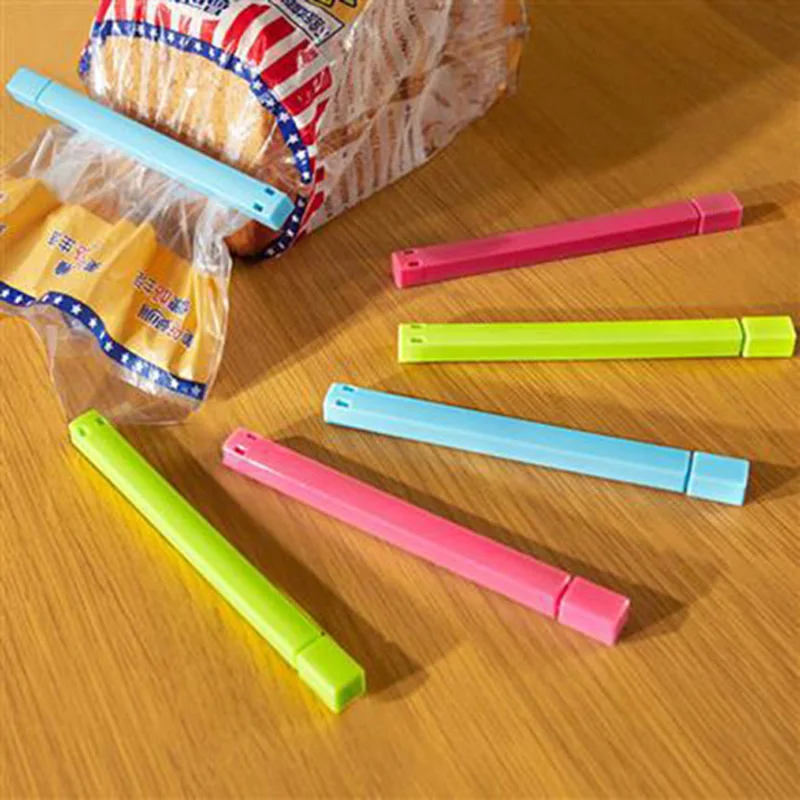 

6Pcs/Lot Fresh Food Bag Clips Household Storage Bag Sealing Sealer Clamp Kitchen Tools Home Food Close Clip Seal Drop Shipping