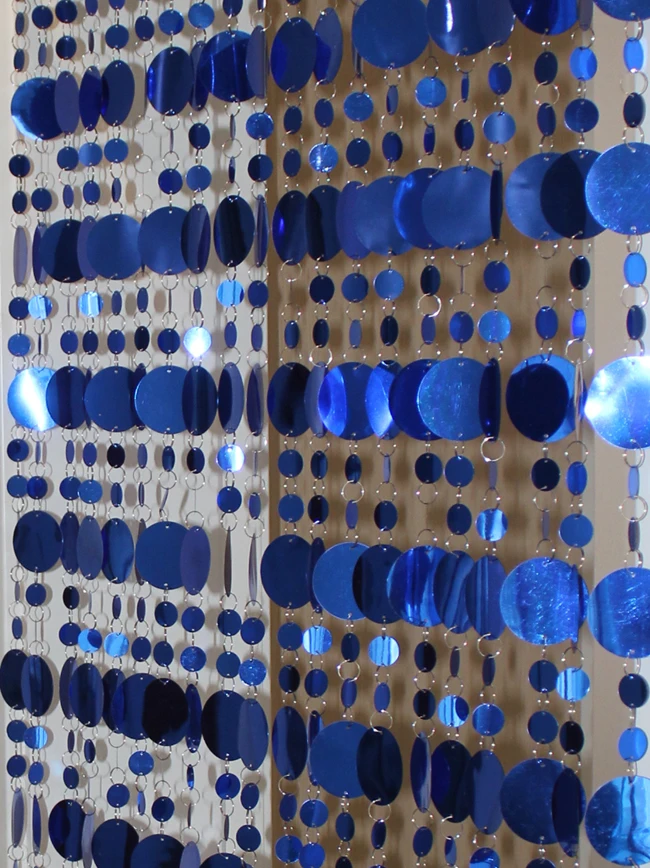 Синяя пластиковая занавеска для двери DIY Блестящие Блестки модные интерьерные украшения для дома праздничные сценические фоновые украшения